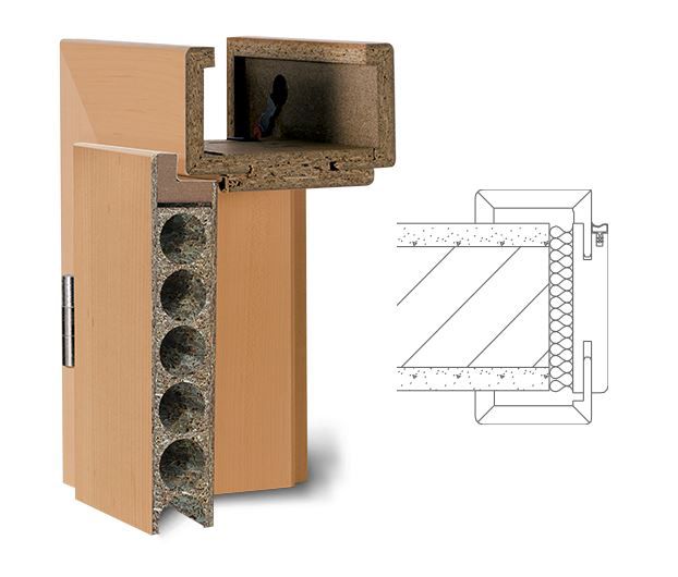 Wippro Zarge CLASSIC weiss DGL700x2010x290 RE Basic Soft CEPAL