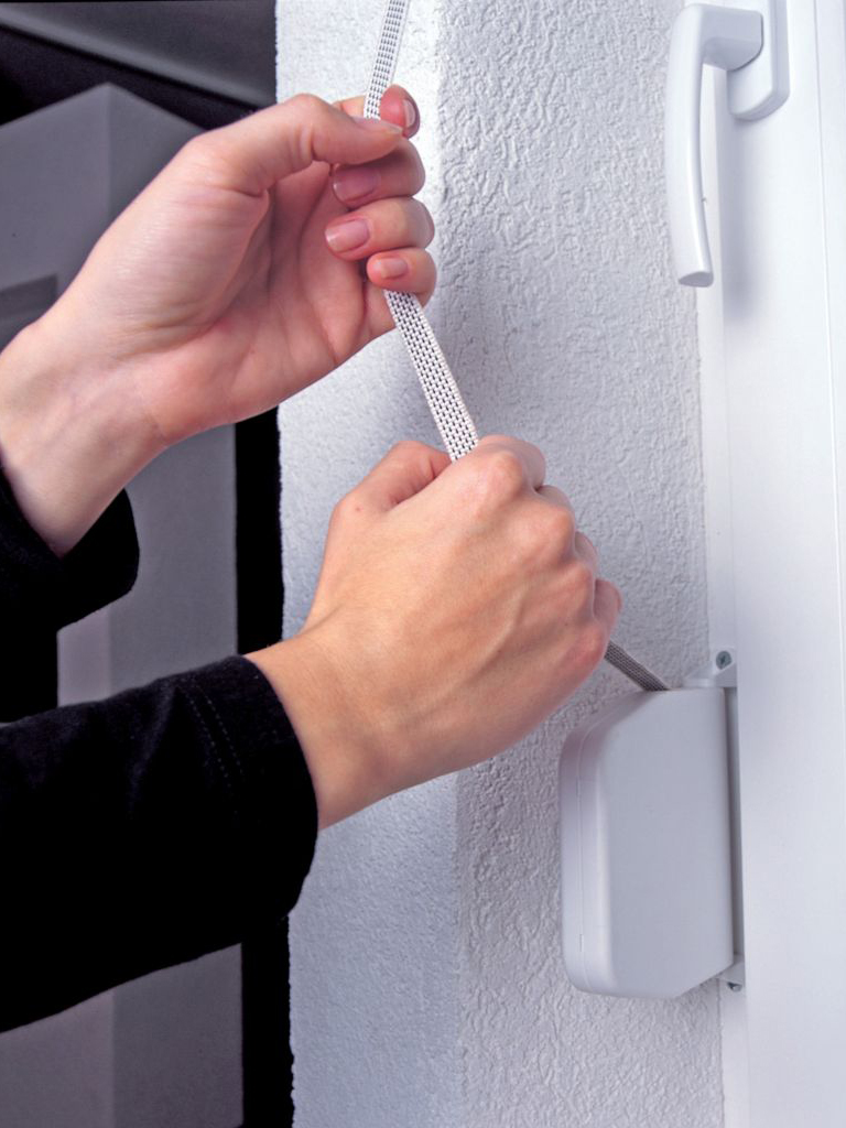 Mini Schwenkwickler ohne Gurt weiß inkl. 2 Schrauben