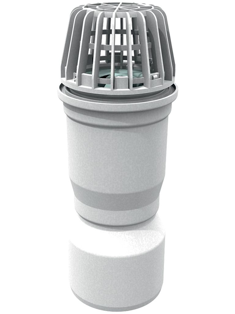 ACO Entwässerungsanschluss DN100 f. alle Lichtschächte m.Laubfang+Geruchsverschluß