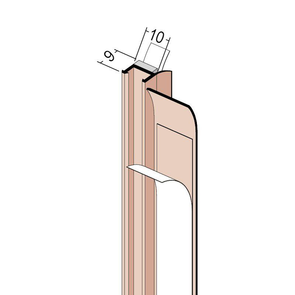 Anputzleiste mit Schutzlippe für den Innen- und Außenputz