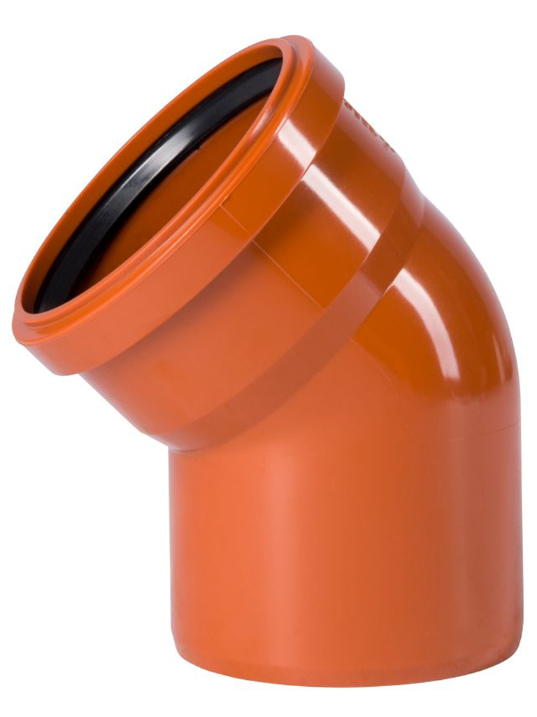 HAUSKANAL BOGEN DN 110 45 GR