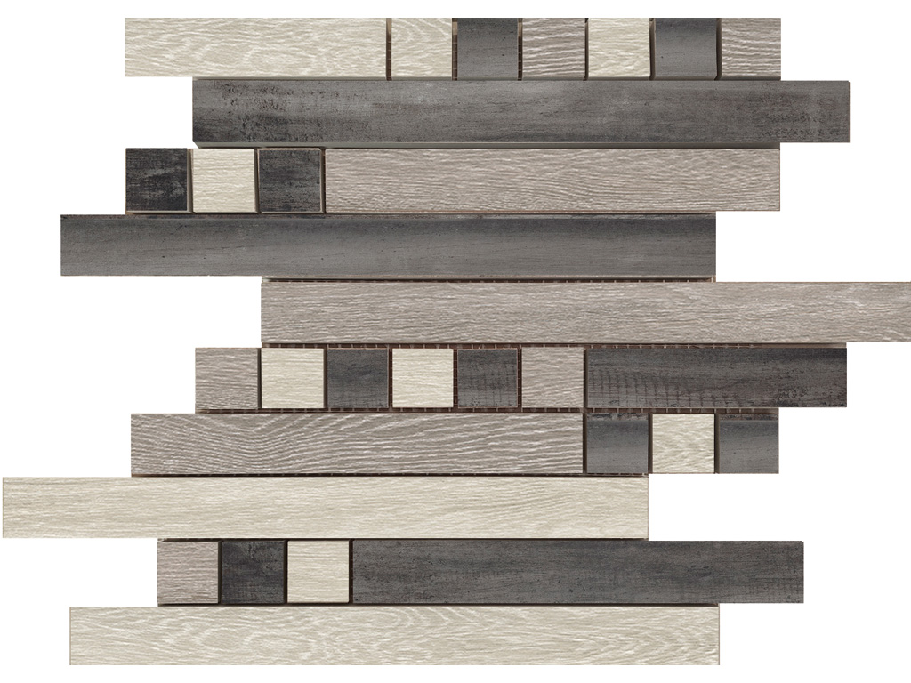 CDM Mosaico 30x30 Wood Time grigio 1 Netz = 10 Reihen