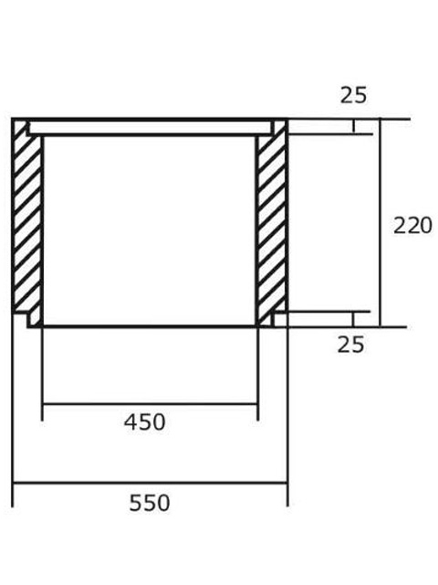 VETT Straßenablauf Zwischenteil 6B 45/20
