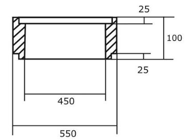 VETT Straßenablauf Zwischenteil 6C 45/10