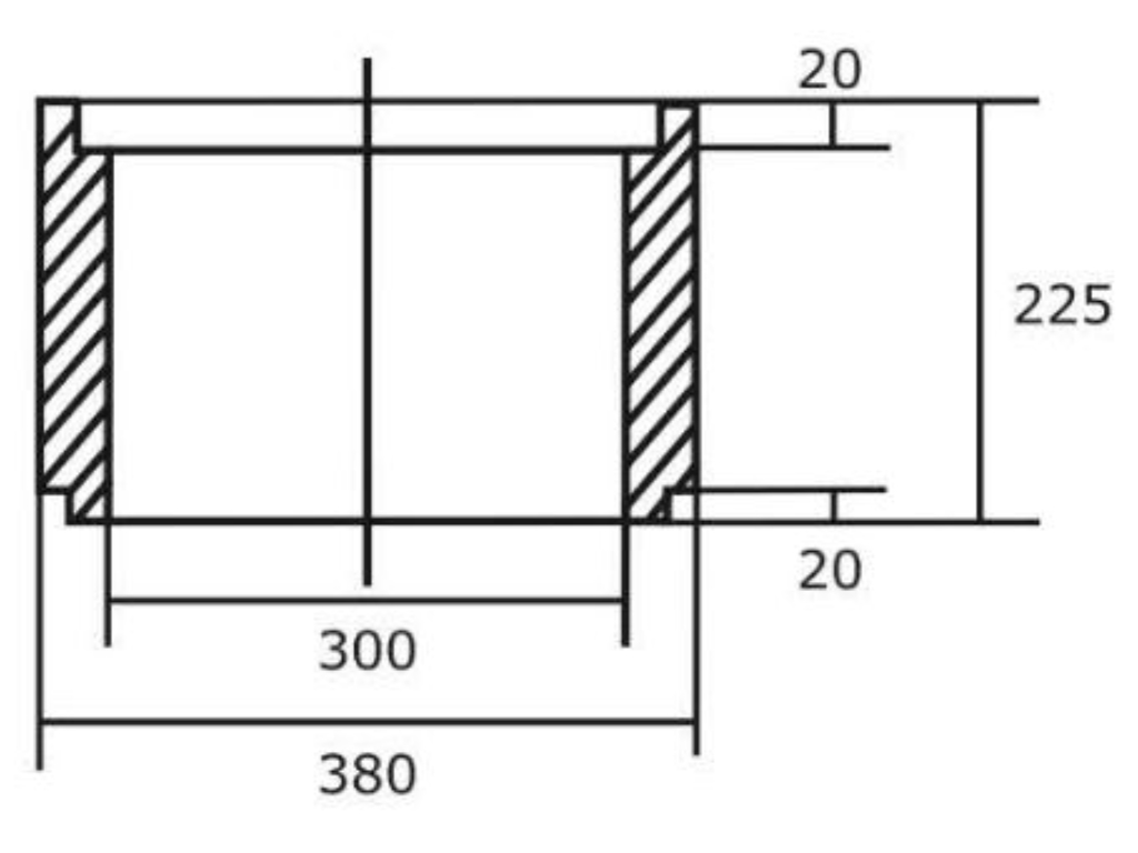Hofablauf Zwischenteil Teil 27 200mm