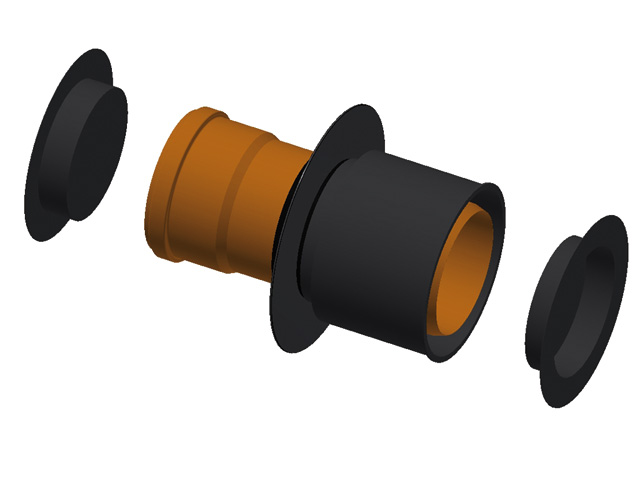 Rohrdurchführ. KG PVC-ROHR DN160 L=250 PENTAFLEX TRANSWAND