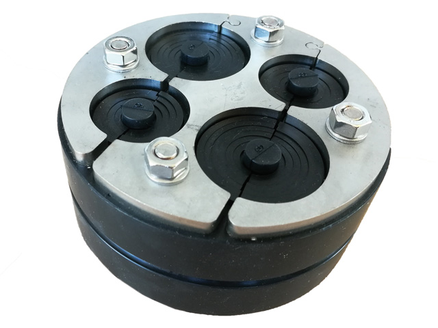 PRESSIO 4CABLES UNIV V2A, KB 100/2X6-32mm 2x6-26mm, geteilt