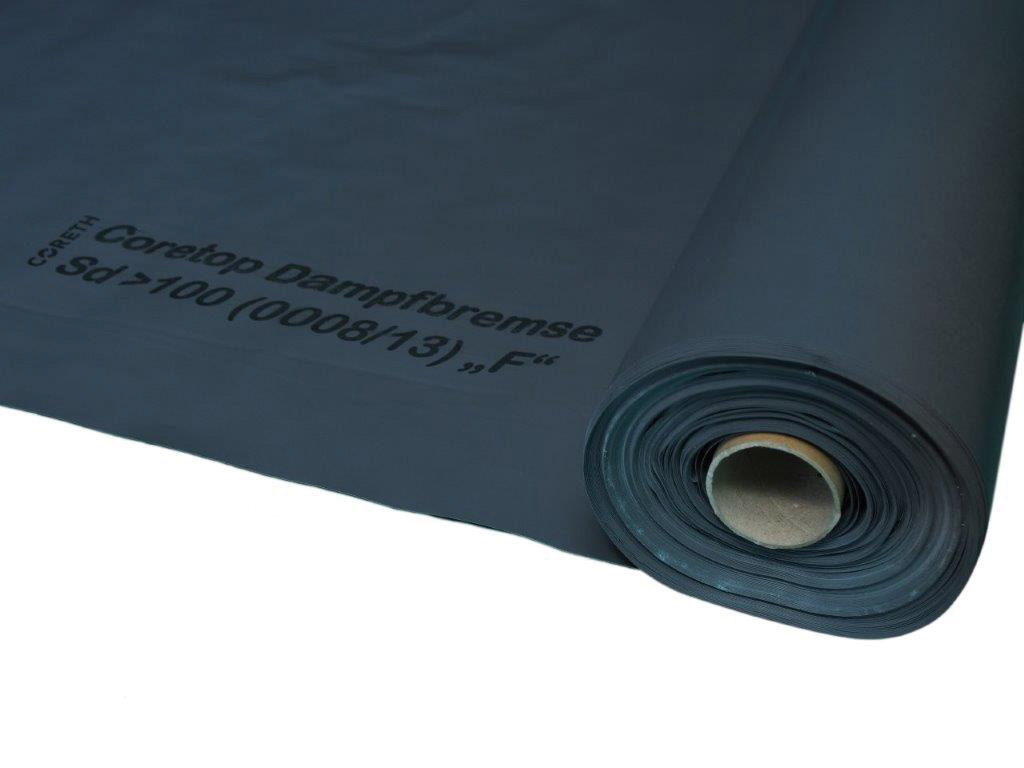 Dapfbremsfolie grau sd-Wert >100 130my 2X50m