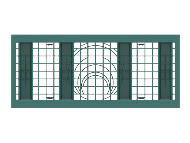 Rigofill ST-S Seitenwandgitter Halbblock Farbe Schwarz