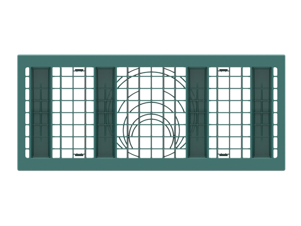 Rigofill ST-S Seitenwandgitter Halbblock Farbe Schwarz