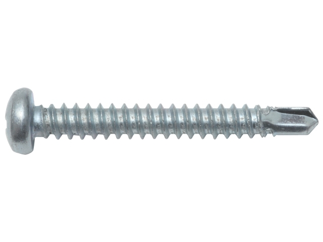 Bohrschraube Linsenkopf, verzinkt, DIN 7504-N
