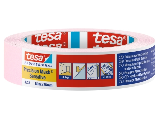 tesa Präzisionskrepp Sensitiv 4333, 50m x 25mm