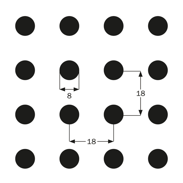 ASP 8/18R  1188x1998x12,5 mm AVS