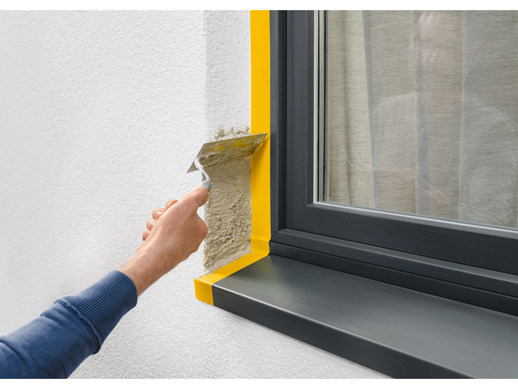 PVC Putzband querger. gelb, 33m:50mm