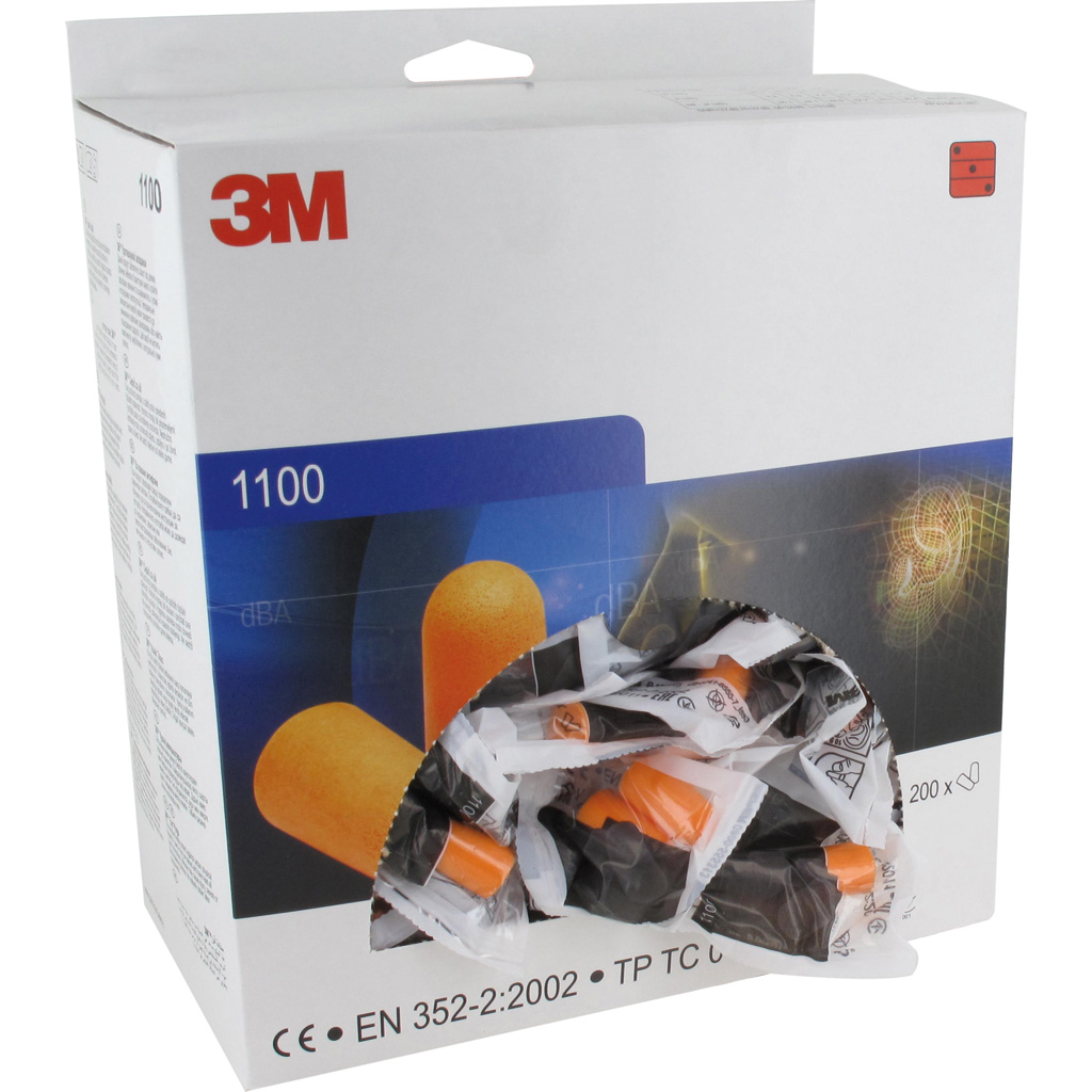 Gehörschutzstöpsel 1100 3M, 200Paar/Paket
