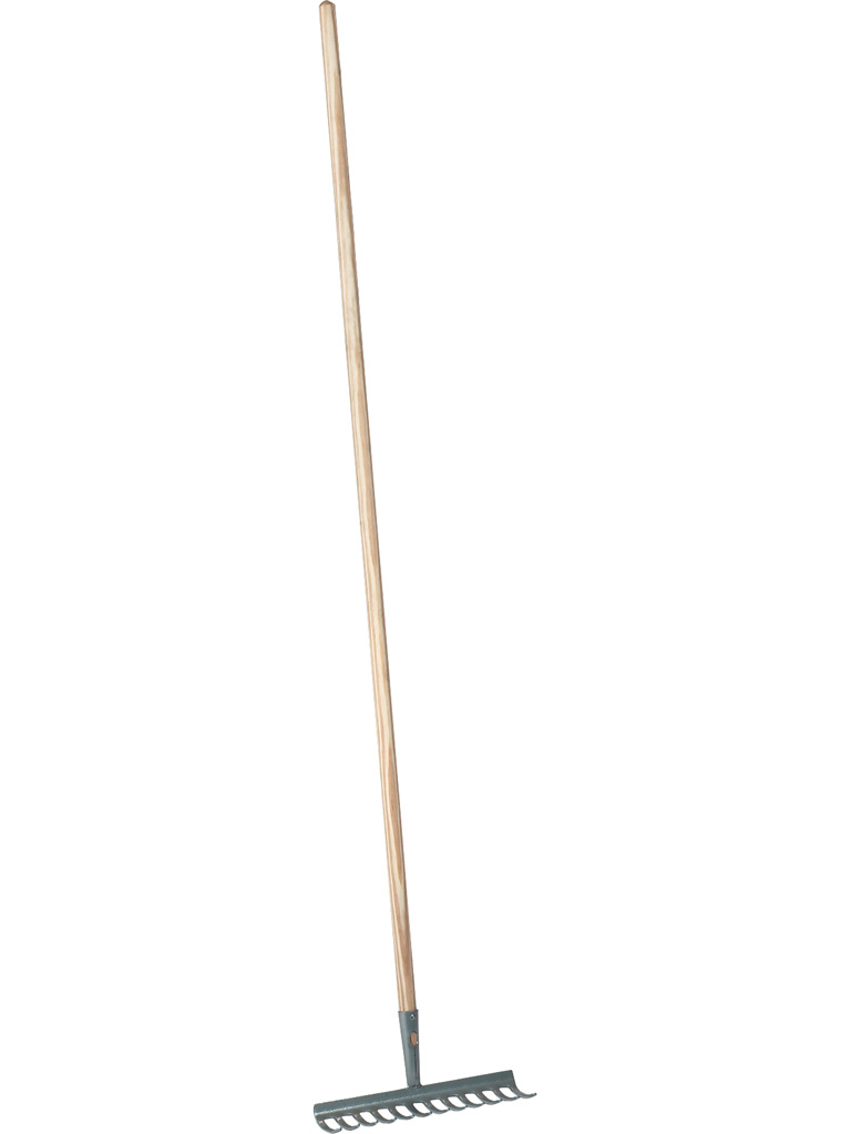 Gartenrechen mit Tülle + Stiel