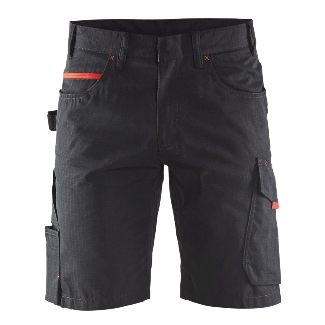 Service Shorts Schwarz/Rot