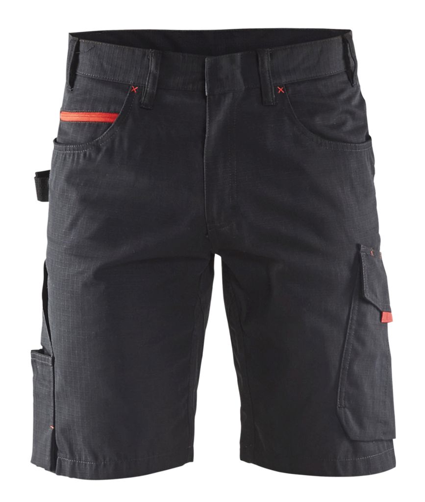 Service Shorts Schwarz/Rot