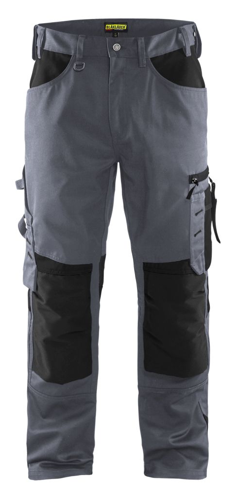 Handwerker Arbeitshose ohne Nageltaschen Grau/Schwarz