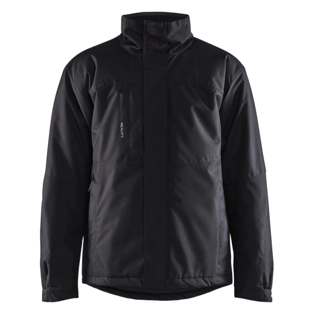 Winterjacke Schwarz/Dunkelgrau