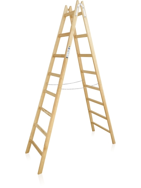 Holz-Doppelleiter Önorm 8-sprossig