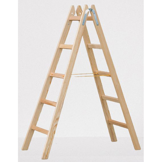 Holz-Doppelleiter Önorm 5-sprossig