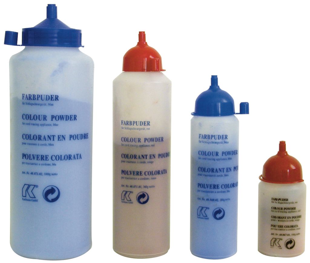Farbpuder Flasche