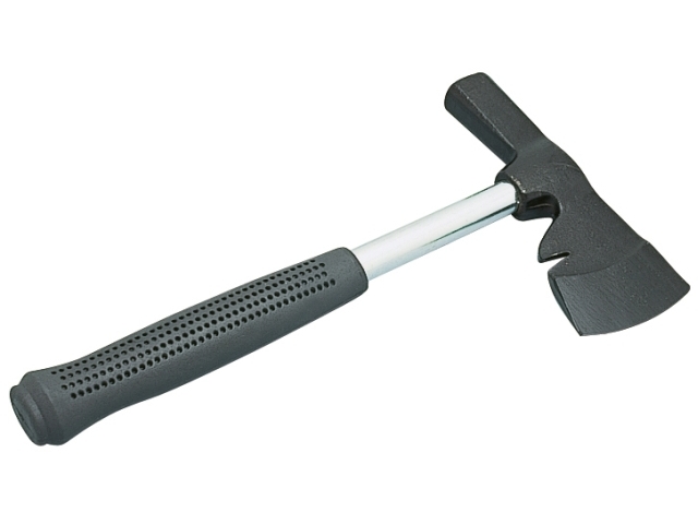 Gipserbeil mit Stahlstiel und Griff aus Weich-PVC