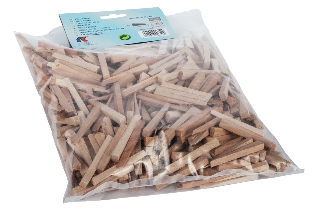 Fliesenkeile aus Buchenholz 500 Stück/SB