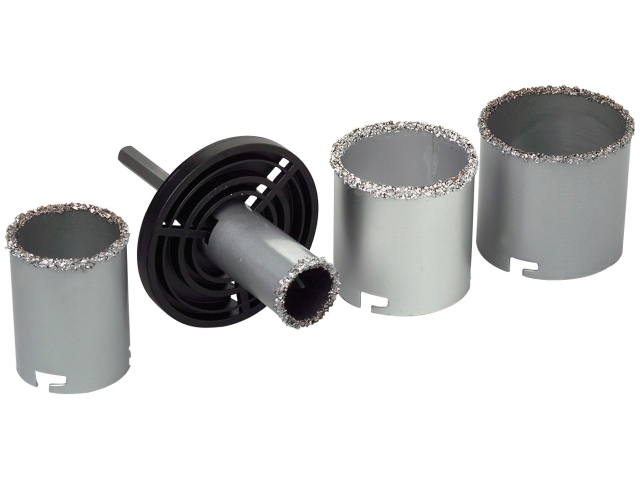 Hartmetall-Lochbohrset 4-tlg Lochdurchmesser 33,53,67,73mm