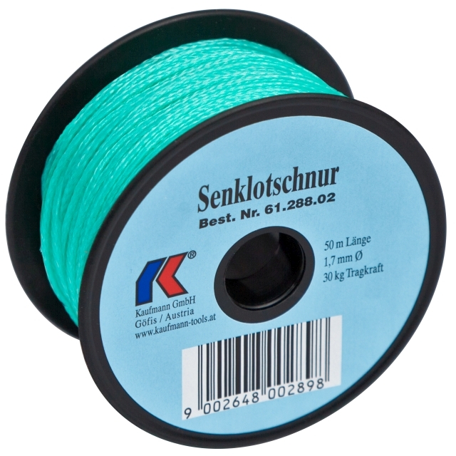 Senklotschnur 1,7mm grün auf Spule