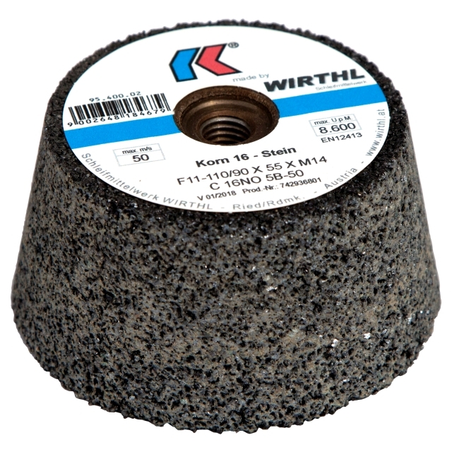 Topfscheibe 110/90x55xZBM14, konisch