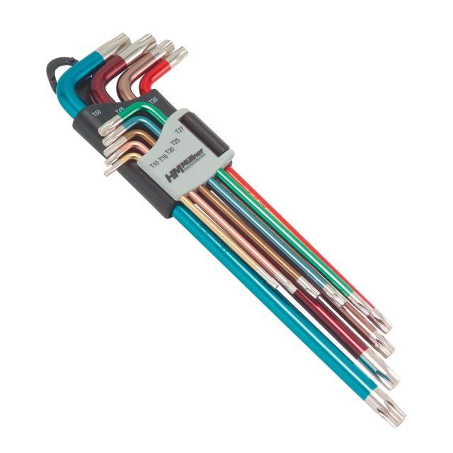 TX-Stiftschlüsselsatz, 9-tlg., TX10 bis TX50