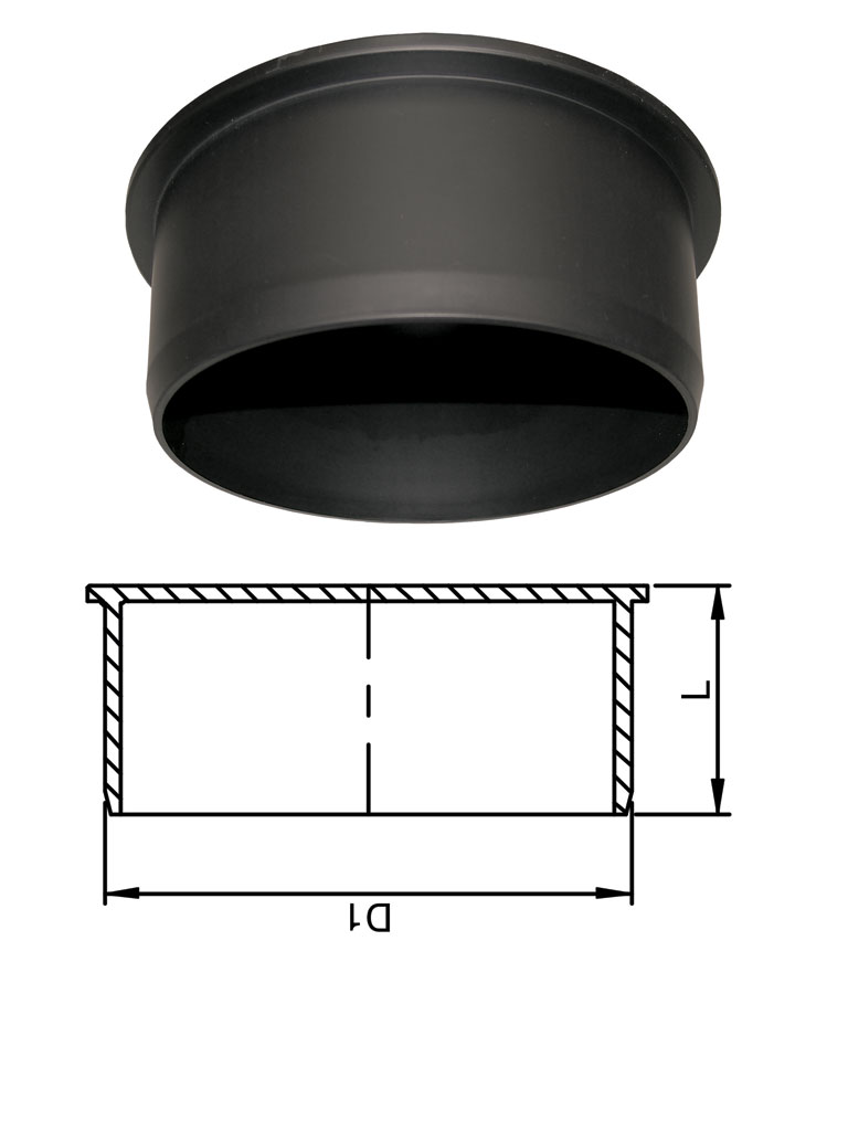 Wavin Acaro PP Universalstopfen schwarz