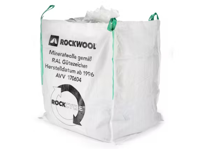 Big Bag für ROCKWOOL Steinwolle-Baustellenverschnitt