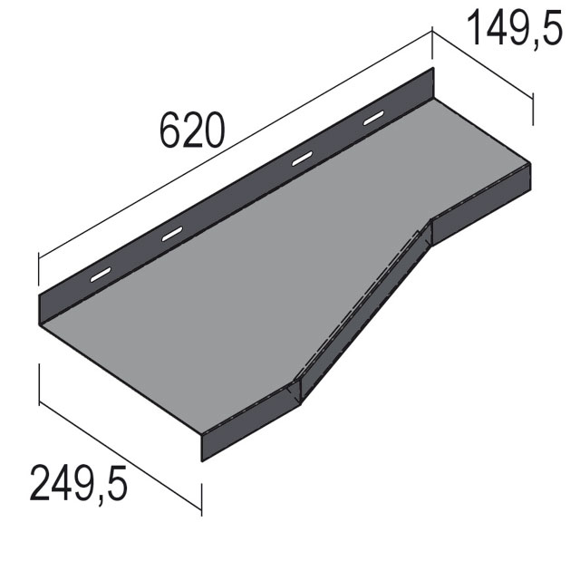 Stoßblech Z-Protect Profil 150 Innenecke Rechts 4900