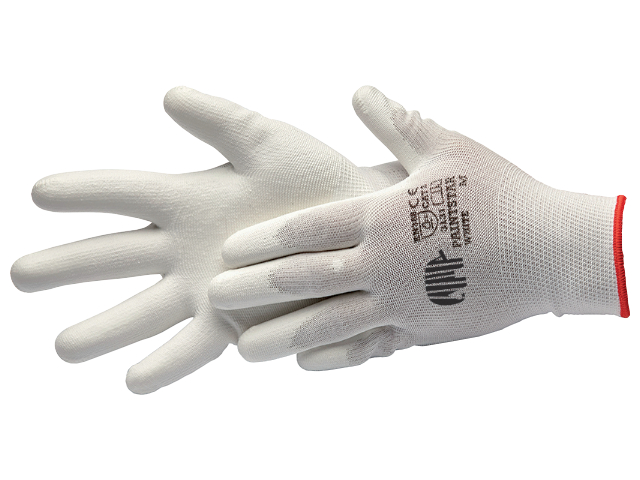 Maler-Handschuh soft weiß