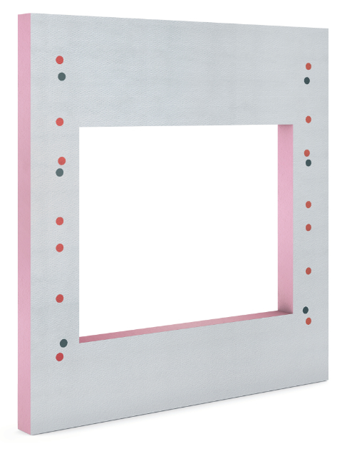 Montagedämmplatte MEAFIX ISO GFK für Zargengröße 100 x 60 cm