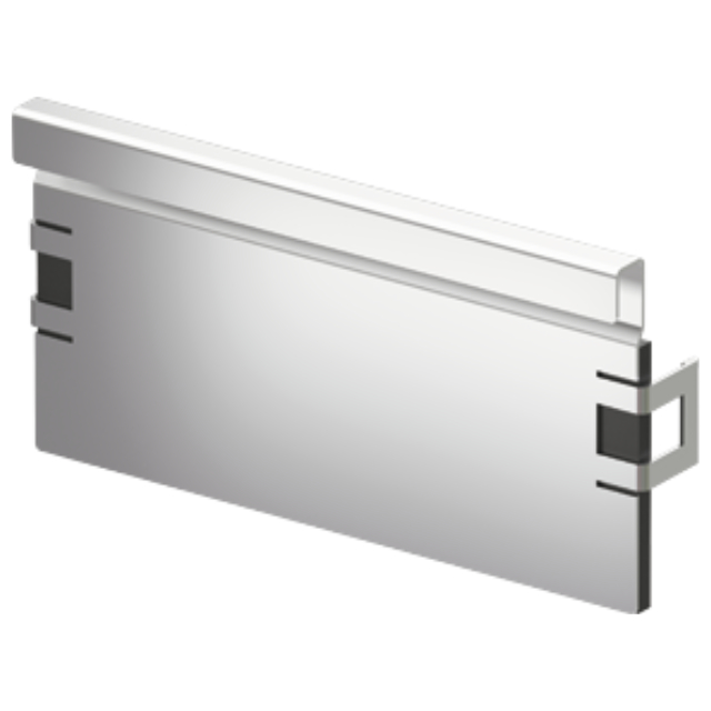 Stirnwand für Rinnenende (Flachrinne) Edelstahl NW 200