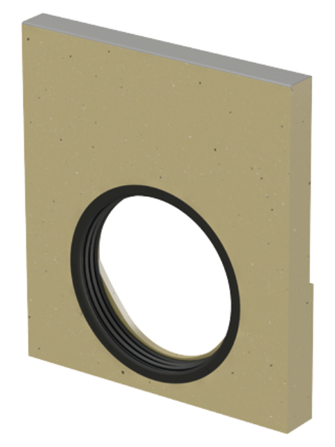 Stirnwand für Rinnenende (LLD) Stahl verzinkt NW 300