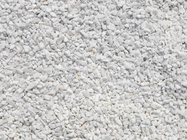 Marmorsplitt, Carrara-Weiß