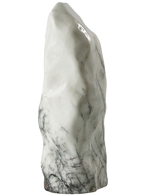 Marmor-Monolithen, Weiß mit Adern, poliert