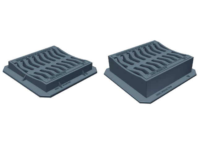 Sicherheitseinlaufgitter VORARLBERG 400 x 435, Gitter GE Rinne