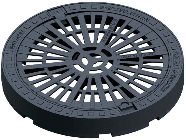 EURO TOP D EINLAUFGITTER Flanschrahmen GE rund