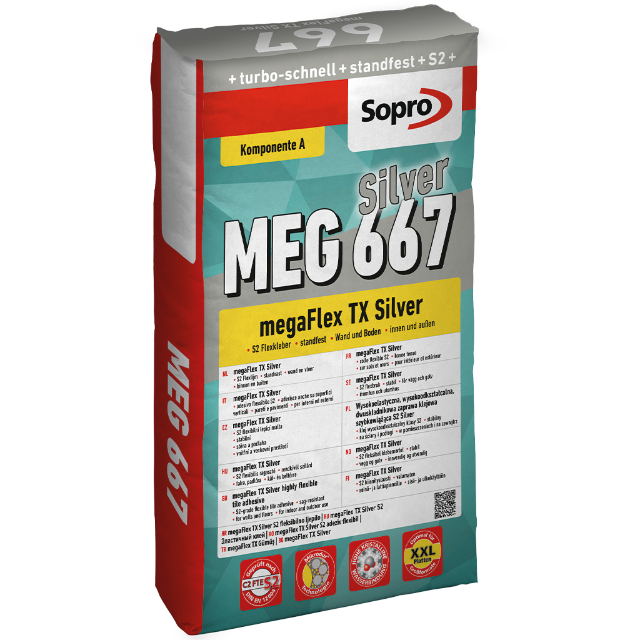 Sopro MEG 667 - megaFlex TX Silver Flexkleber S2