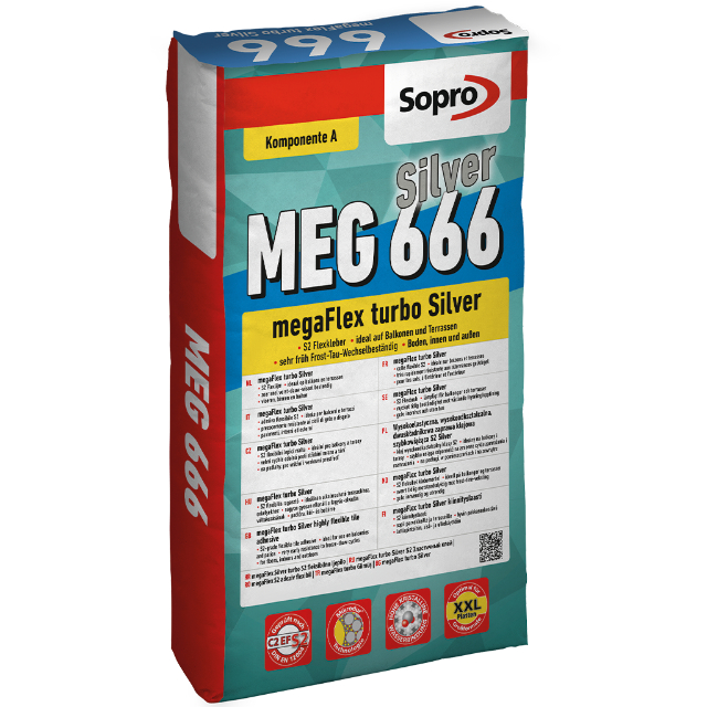 Sopro MEG 666 megaFlex S2 turbo Silver Flexkleber S2