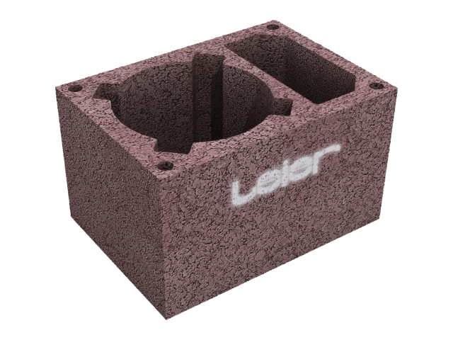 Mantelstein Einzügig mit Installationsschacht