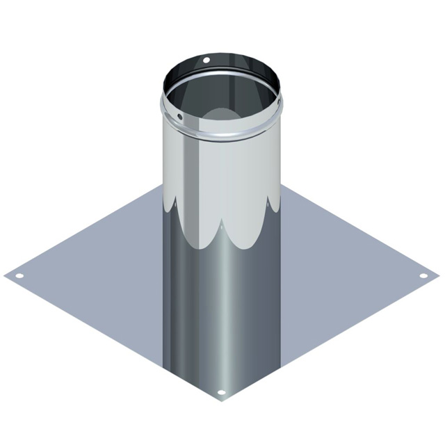 Kaminaufsätze - Montageplatte für rotierenden Rauchfangaufsatz zum Aufdübeln
