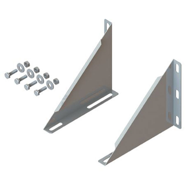 Dreieckskonsole für Auflageplatte und Fußteil offen als Zwischenstütze