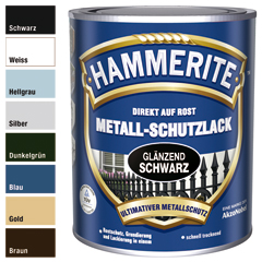 Hammerite Metall-Schutzlack, Glänzend
